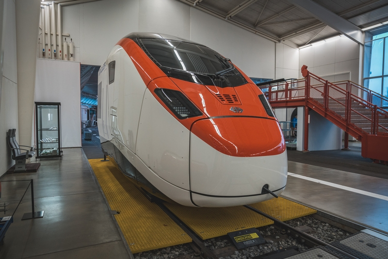 A Bullet Train at the Swiss Transport Museum