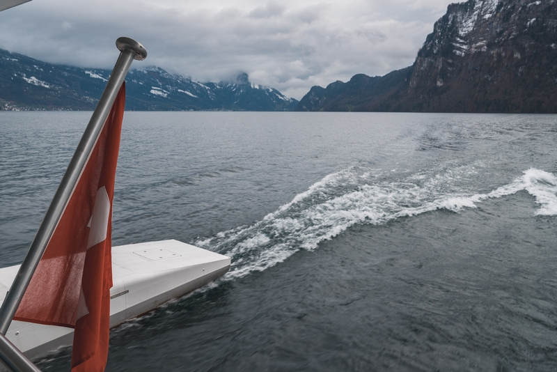 Leaving Burgenstock PIer by Boat