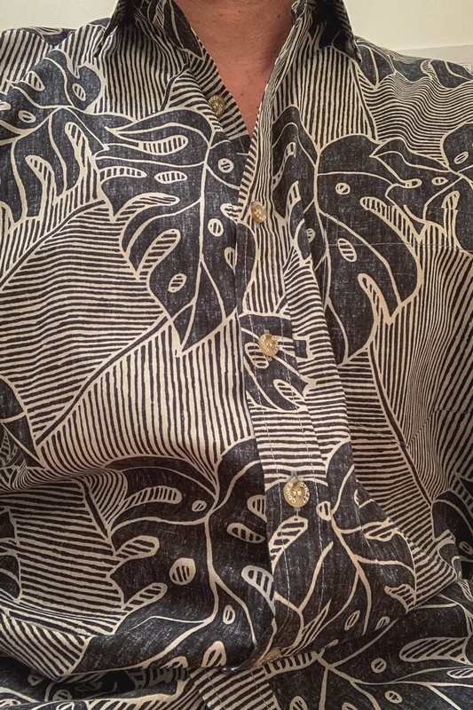 Patterned Hawaiian Shirt Fashion Portrait
