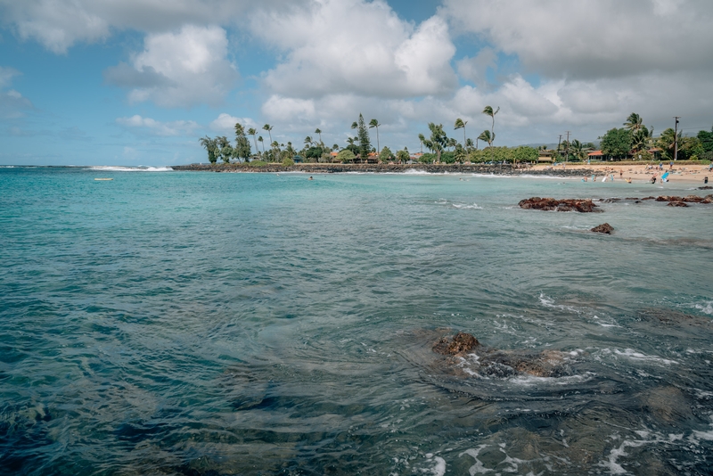 Poipu Beach Park in the Afternoon