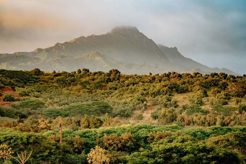 Sunset Mountains on Kauai