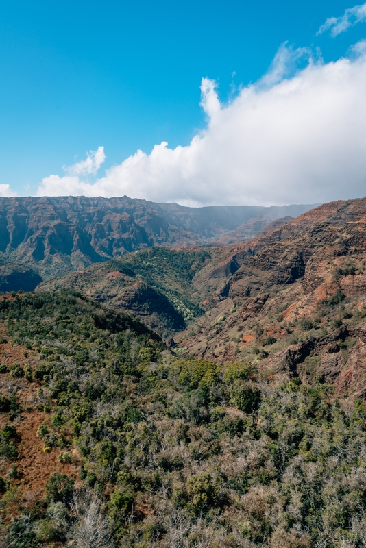 Clouds over Waimea Canyon