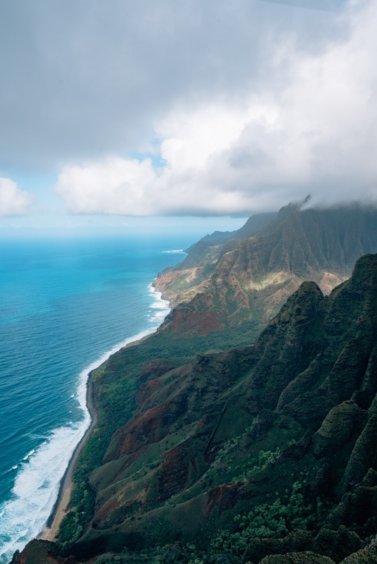 Looking North Up the Napali Coast