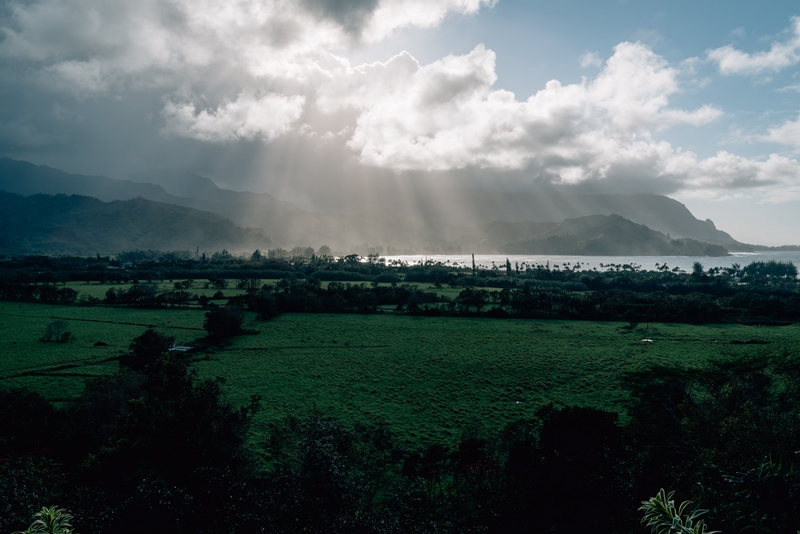 Overlooking Hanalei