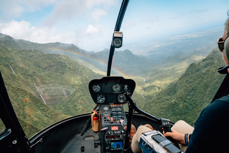 Rainbow Through the Cockpit