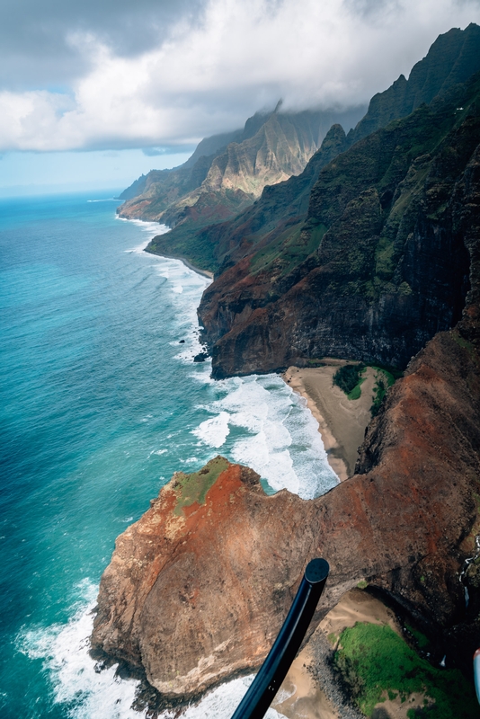 The Napali Coast Below the Skid