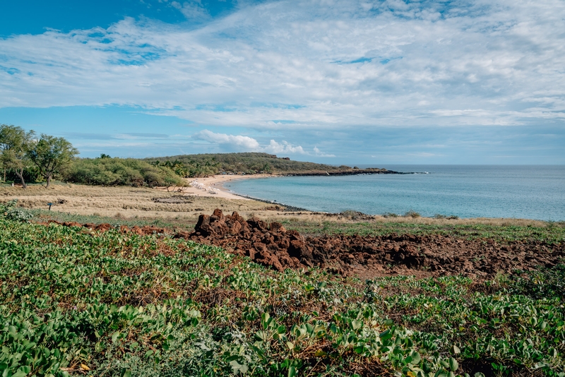 Overlooking Hulope'e Beach