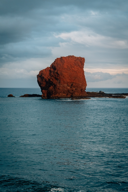 Sweetheart Rock Alone at Dusk