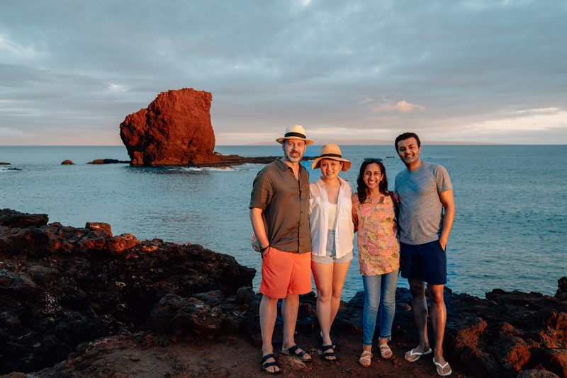Group Photo at Sunset on Sweetheart Rock Part II