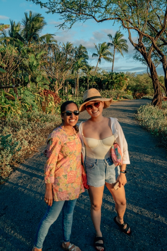 Ragini and Jessica Walk Toward the Beach