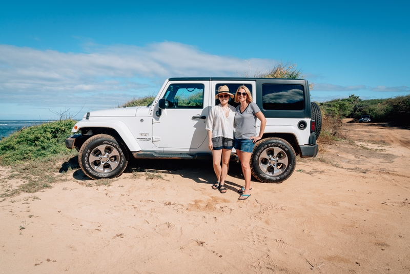 The Group Jeep Photo - Jessica & Carey