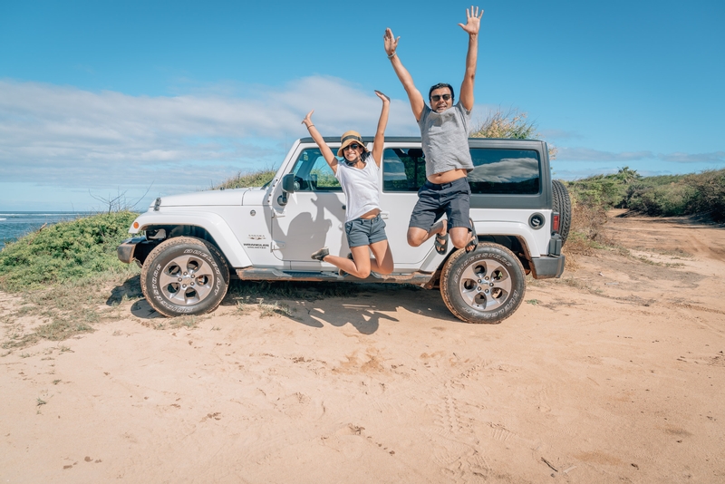 The Group Jeep Photo - Ragini & Moki Leap for Lanai Part II