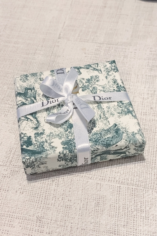Dior Gift Box With Green Toile Pattern