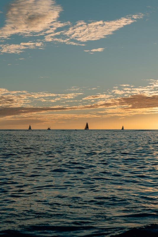 Sailboats at Sunset Part I