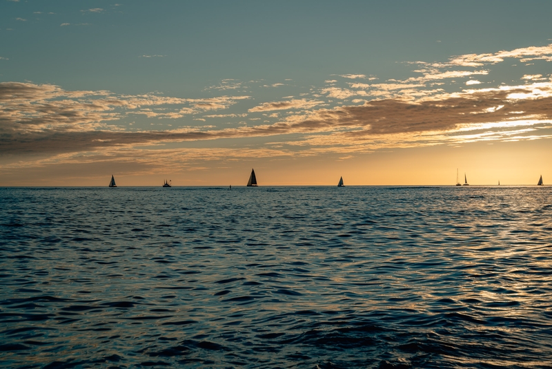 Sailboats at Sunset Part II