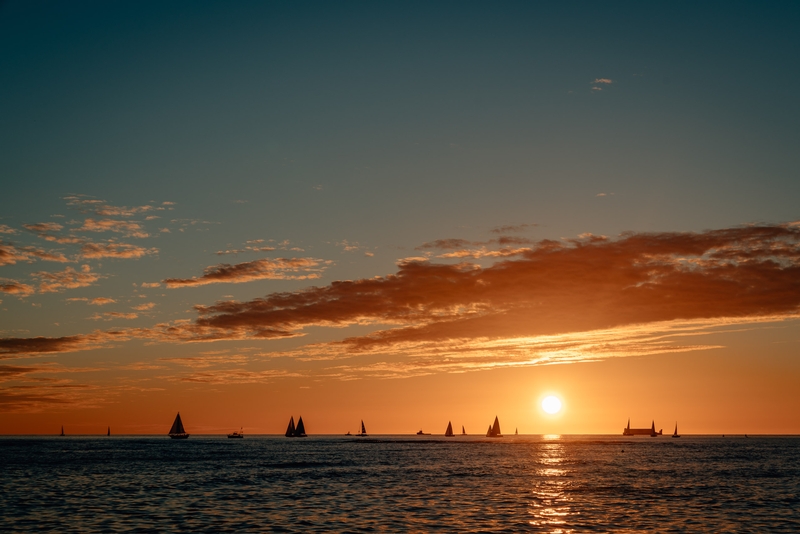 Sailboats at Sunset Part IV