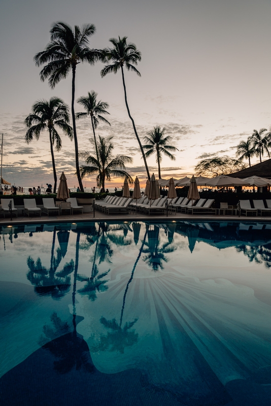 The Orchid Pool at the Halekulani Sunset Part I