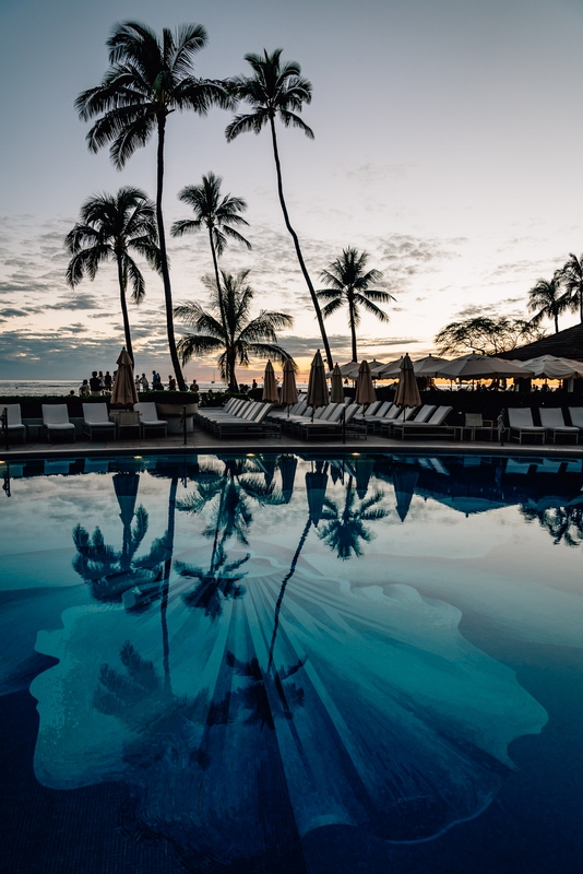 The Orchid Pool at the Halekulani Sunset Part II