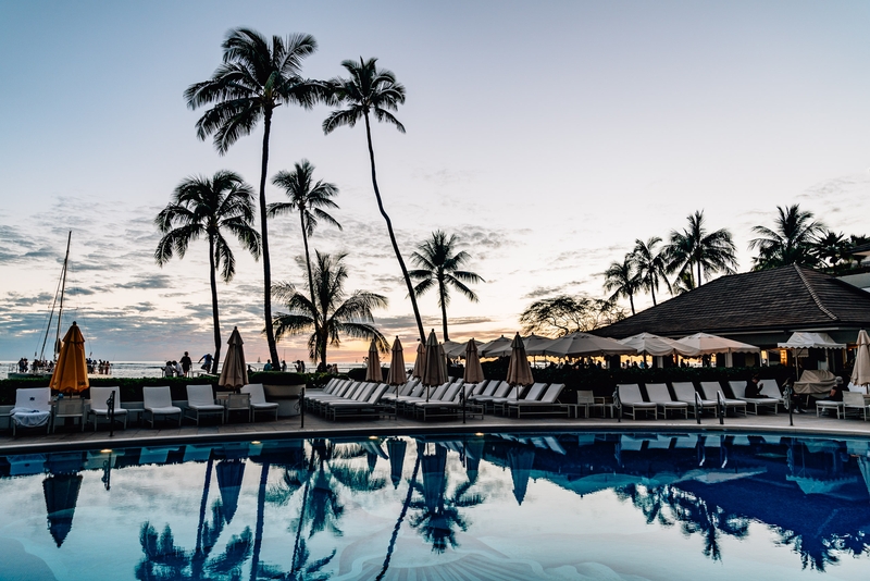 The Orchid Pool at the Halekulani