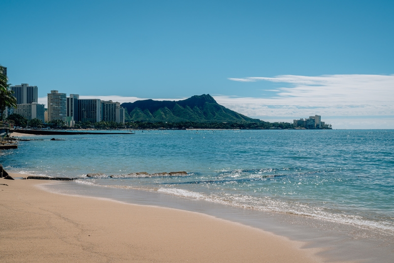 Waikiki Beach and Diamond Head