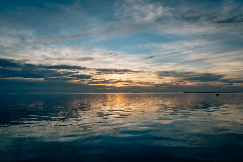 Sunset on our First Day in Tetiaroa