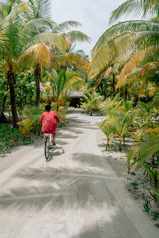 Jessica Bikes to the Main Resort - Tall