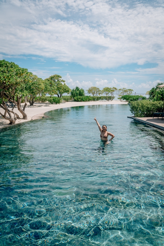 Jessica in the Main Pool - Tall