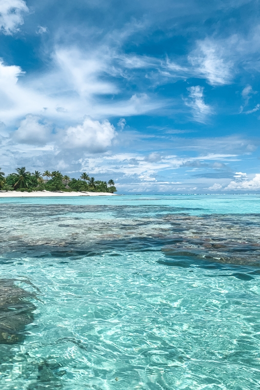 Turquoise Lagoon Toward Palm Island