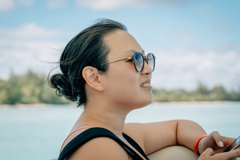 Jessica Enjoys a Day on the Boat