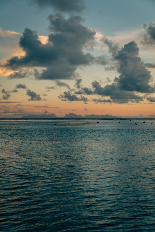 Last Sunset on Tetiaroa - Tall