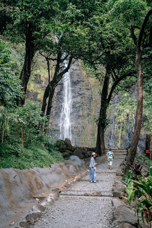 Jessica Approaches the Waterfall