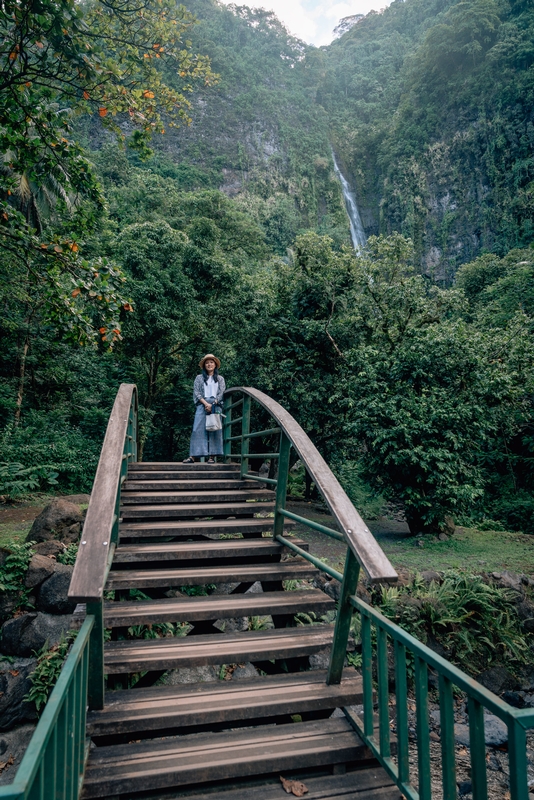 Jessica on the Bridge to the Waterfall Part II