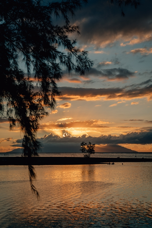 Our Last Sunset on Tahiti - Tall