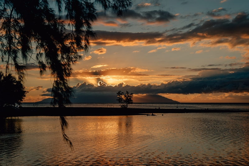 Our Last Sunset on Tahiti