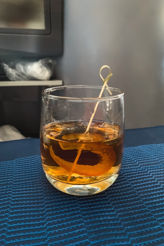 Amber Cocktail With Citrus Peel