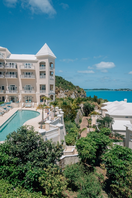 Overloooking the Pool at the Rosewood Bermuda