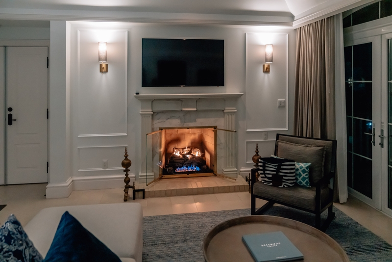 The Fireplace at Night