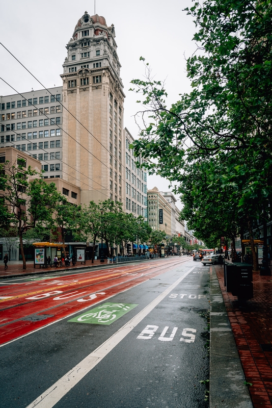 Market Street Toward Ferry Building