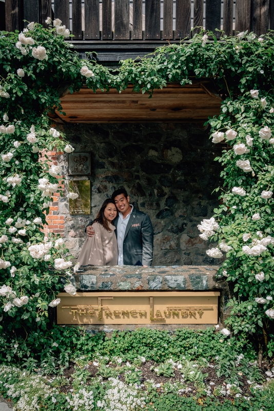 Couple at The French Laundry Window