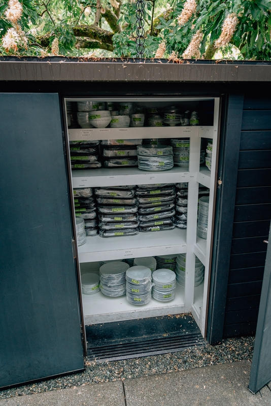 Preserved Herbs Cabinet in Garden