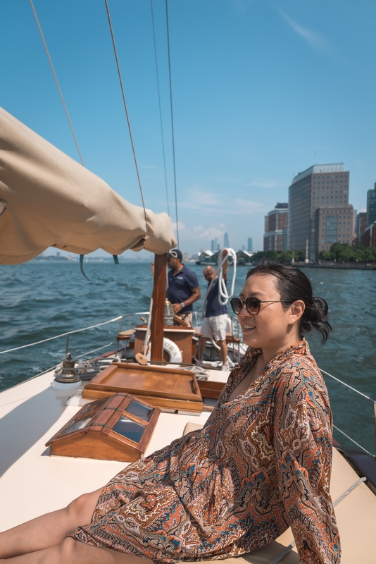 Sailing Past Manhattan's Skyline