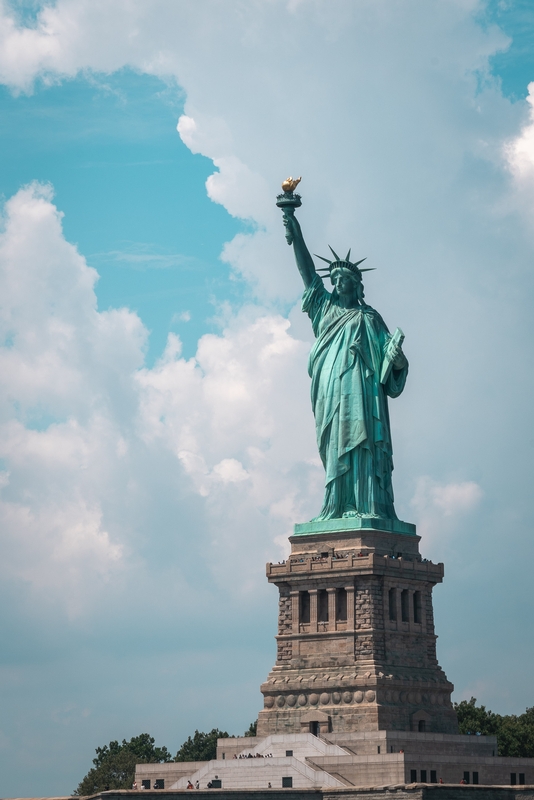 Statue of Liberty Against Blue Sky