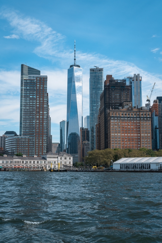 Manhattan Skyline Above Hudson River