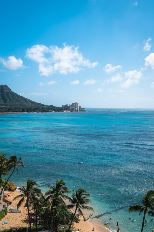 Waikiki Beach and Diamond Head