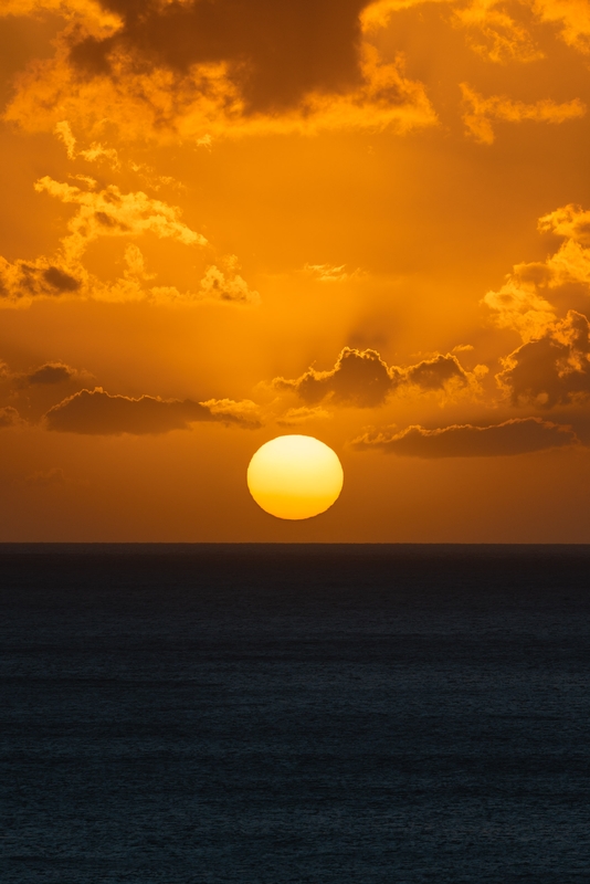 Sun Drops Into The Pacific