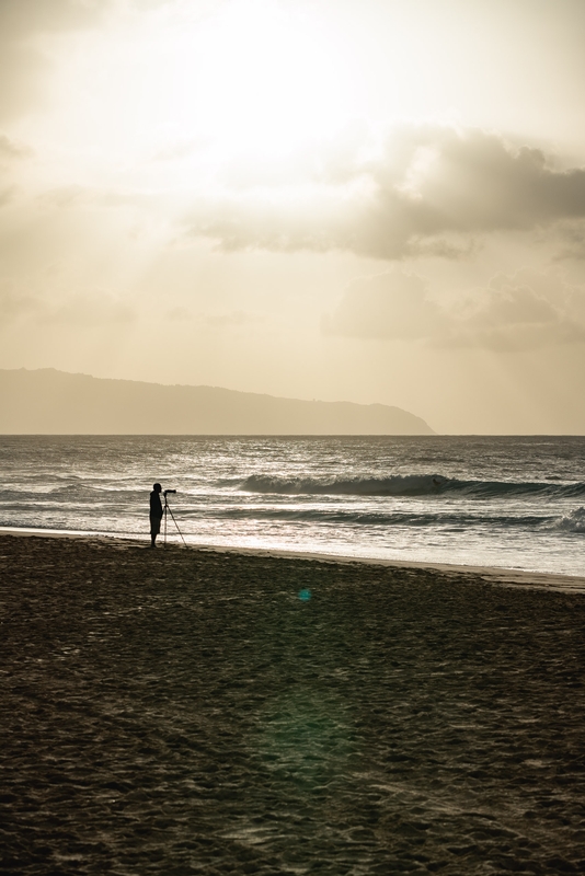 Photographer at Bonzai Pipeline, North Shore