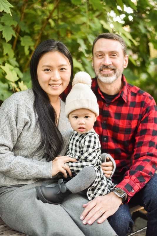 Family Portrait in Green Garden