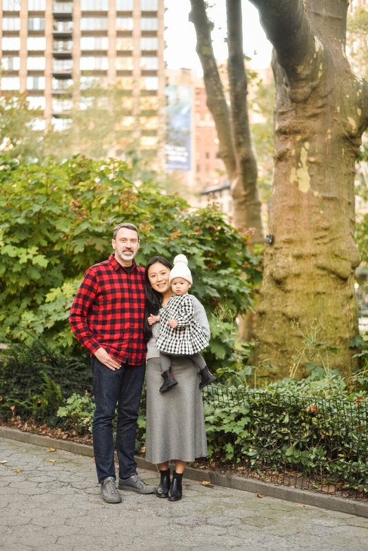 Family Portrait Under Ancient Moss-Covered Tree