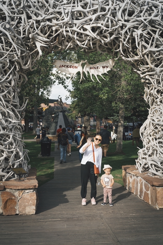 Walking Through Jackson Hole's Antler Arch