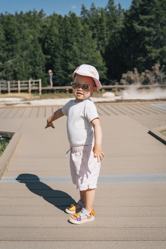 Child at Geothermal Boardwalk